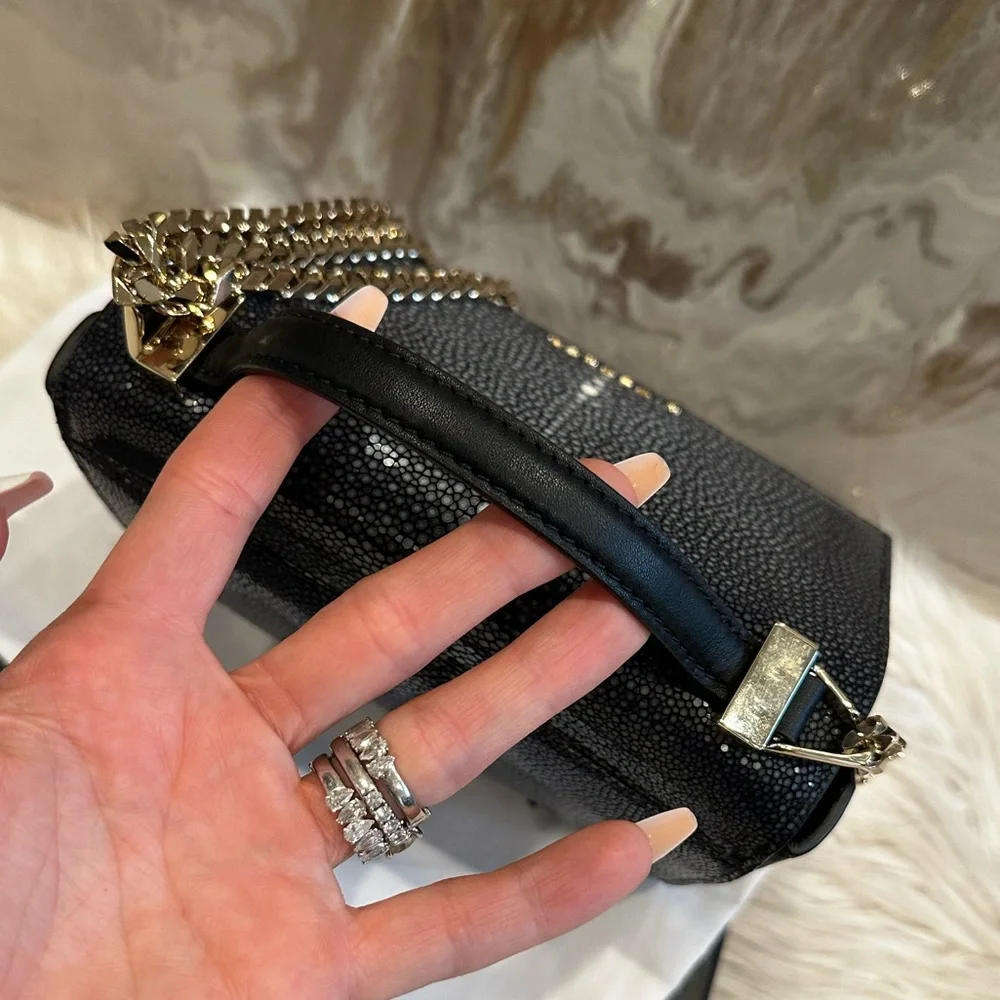 $5k Givenchy Mini Stingray Galuchat Pandora Box Chain Bag - Picture 6 of 13